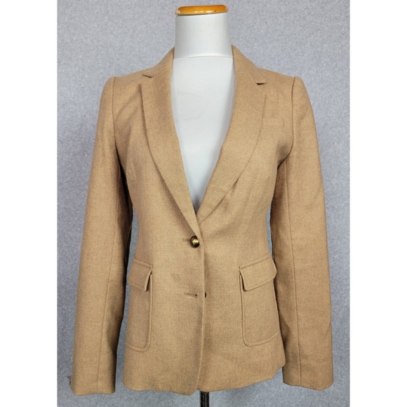 Banana Republic Jackets & Blazers - Banana Republic Womens Hacking Jacket Brown Tweed Blazer Sz 4